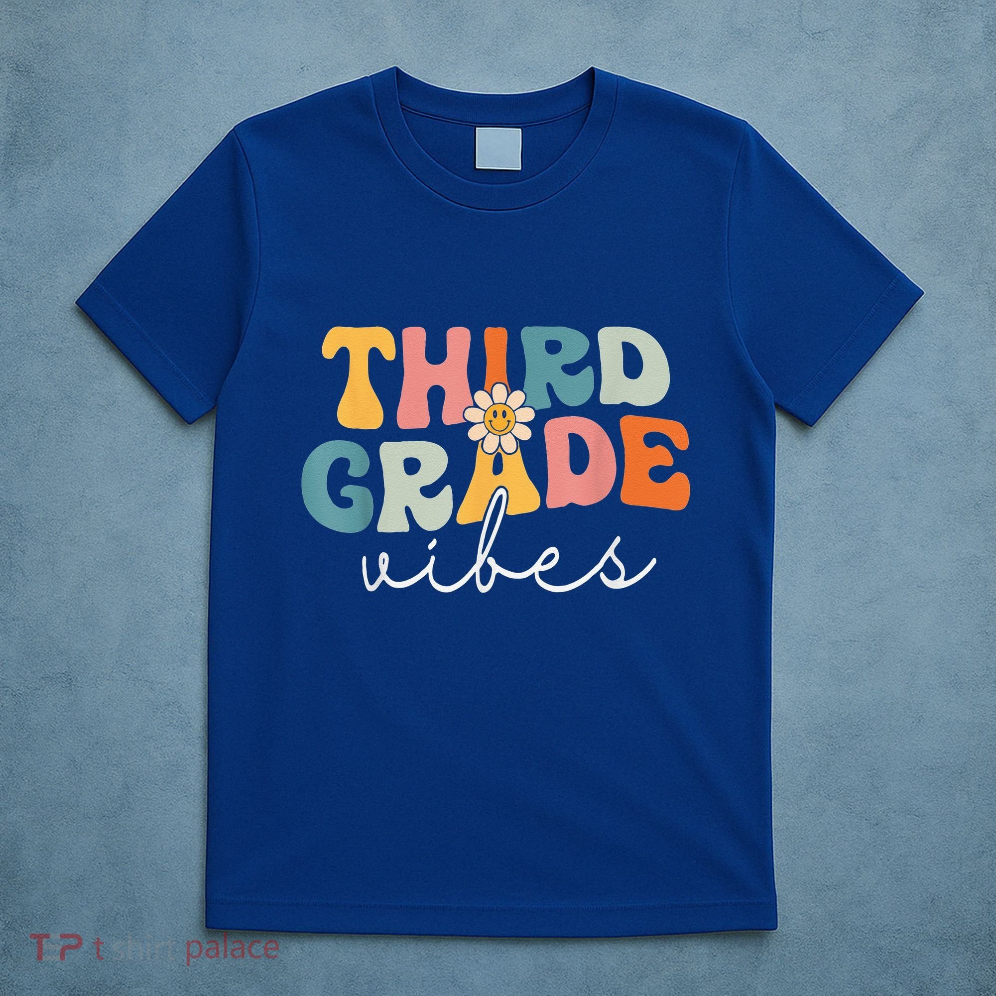 Retro Third Grade Vibes 3rd Grade Team First Day Of School T-Shirt