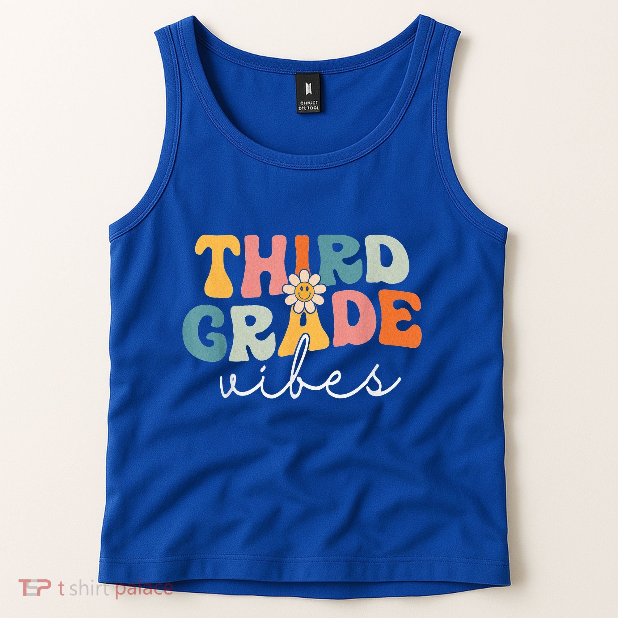 Retro Third Grade Vibes 3rd Grade Team First Day Of School Tank Top