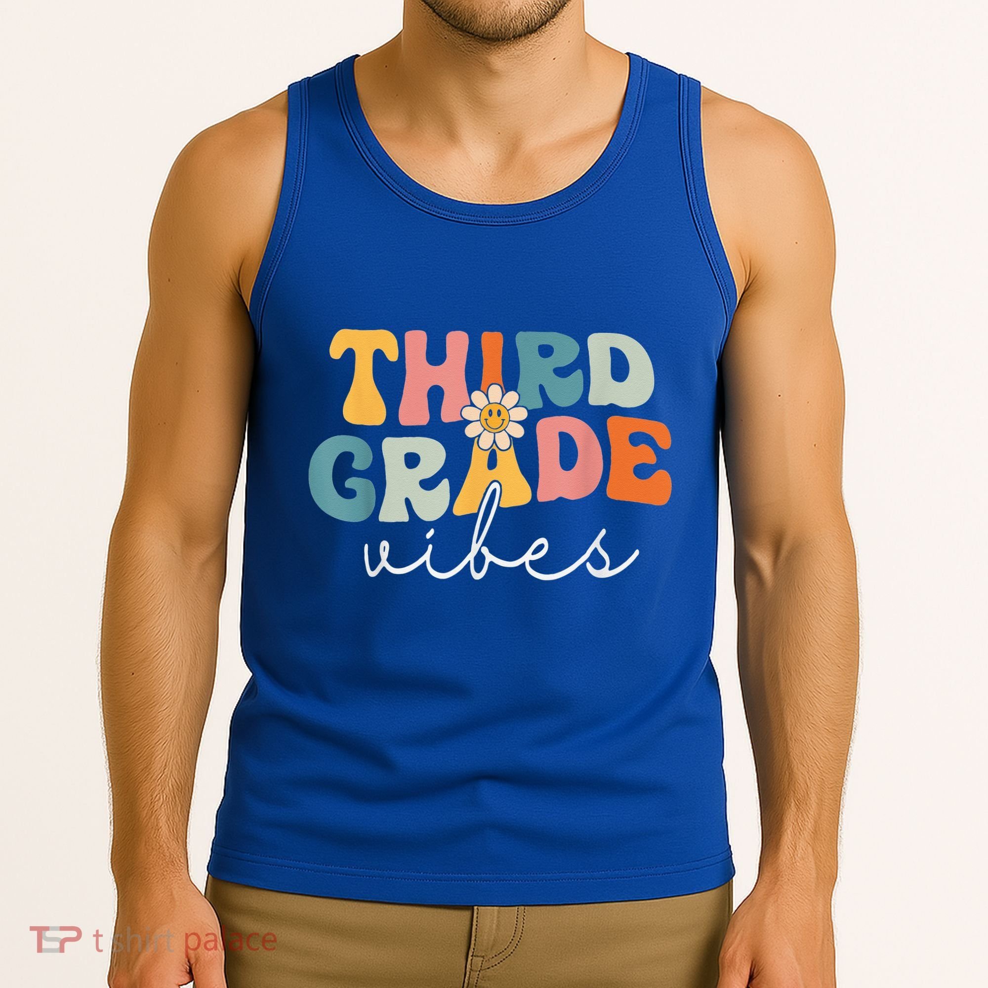 Retro Third Grade Vibes 3rd Grade Team First Day Of School Tank Top