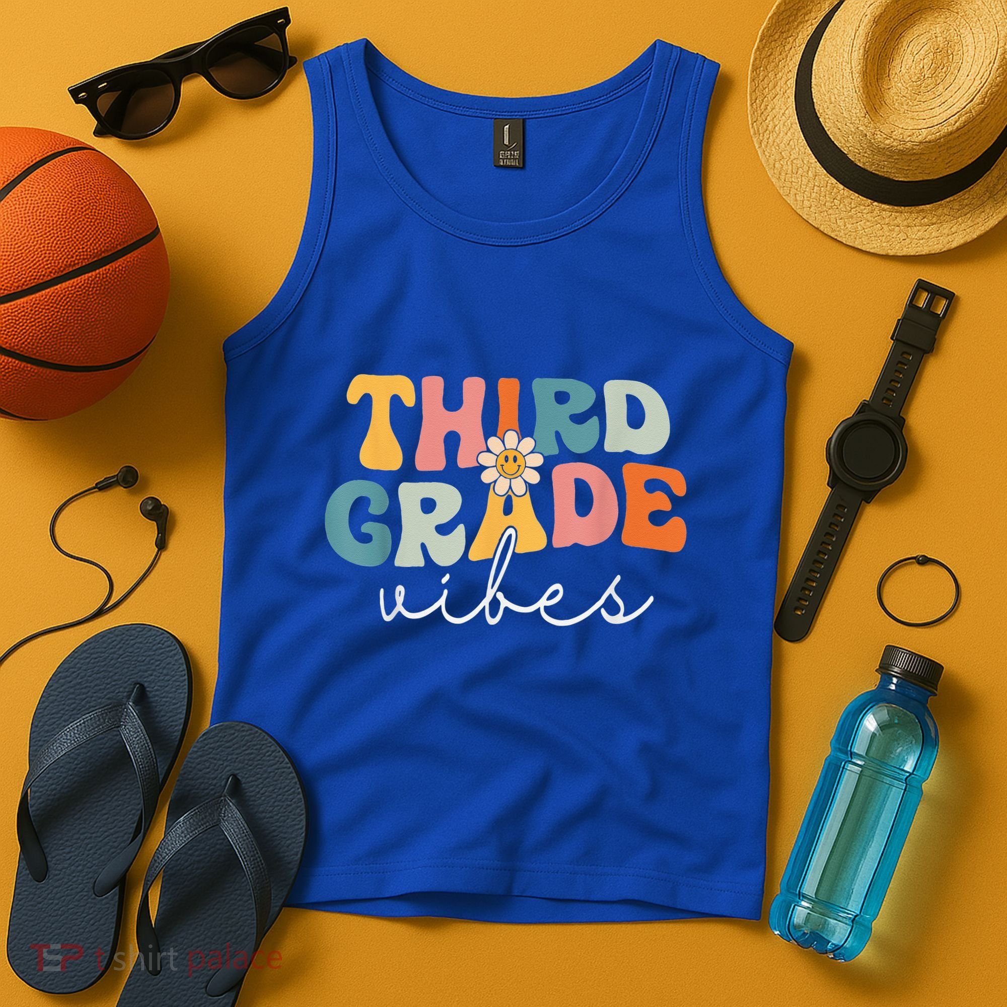 Retro Third Grade Vibes 3rd Grade Team First Day Of School Tank Top