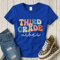 Retro Third Grade Vibes 3rd Grade Team First Day Of School Women's T-Shirt thumb 3