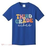 Retro Third Grade Vibes 3rd Grade Team First Day Of School Kids T-Shirt thumb 0