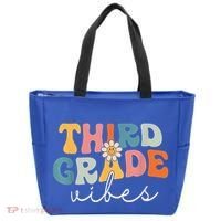 Retro Third Grade Vibes 3rd Grade Team First Day Of School Tote Bag thumb 0