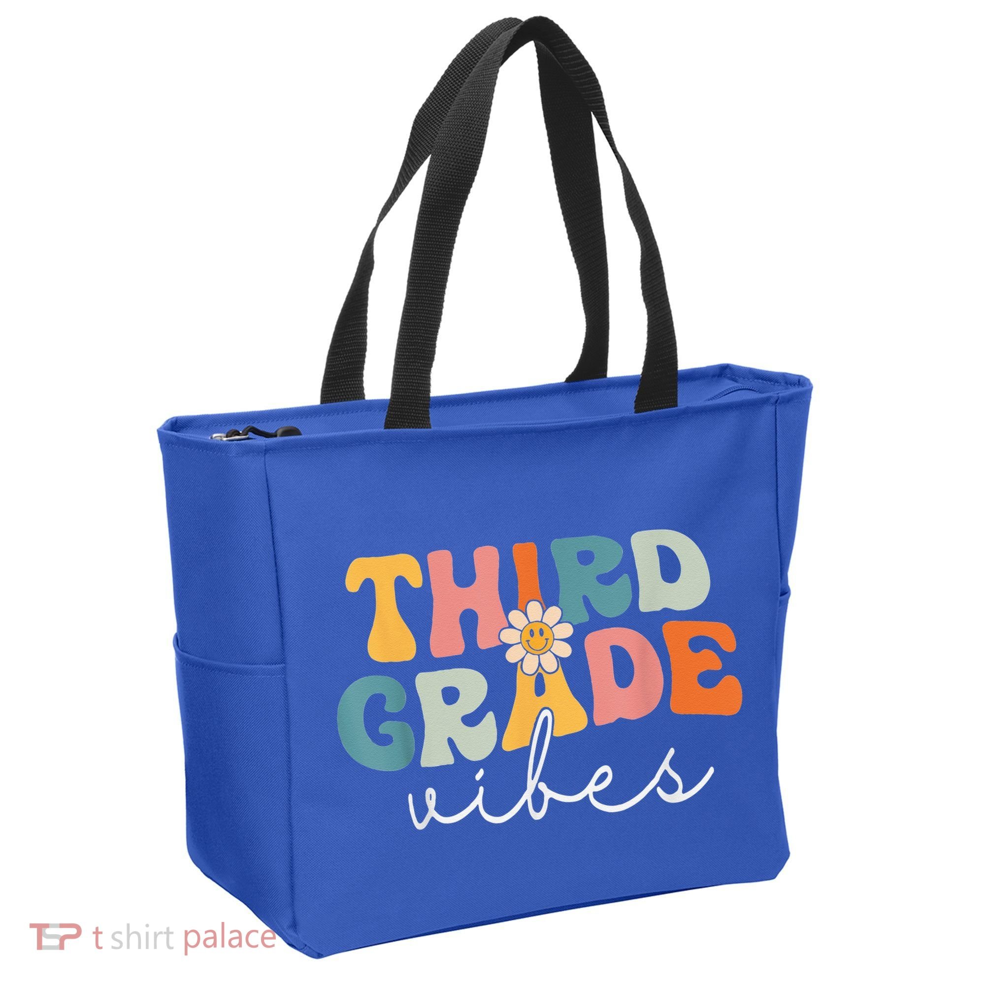 Retro Third Grade Vibes 3rd Grade Team First Day Of School Tote Bag