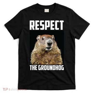Respect The Groundhog Day Funny Rodent Gift T-Shirt