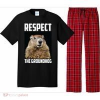 Respect The Groundhog Day Funny Rodent Gift Pajama Set thumb 0