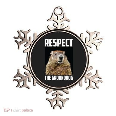 Respect The Groundhog Day Funny Rodent Gift Ornament