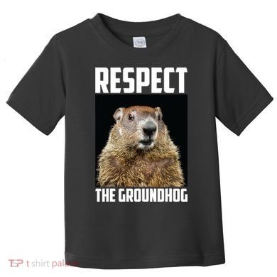 Respect The Groundhog Day Funny Rodent Gift Toddler T-Shirt