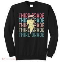 Retro Third Grade Teacher Lightning Bolt Pencil Teacher Sweatshirt thumb 0