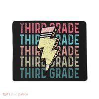 Retro Third Grade Teacher Lightning Bolt Pencil Teacher Mousepad thumb 0