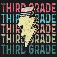 Retro Third Grade Teacher Lightning Bolt Pencil Teacher Toddler Hoodie thumb 2