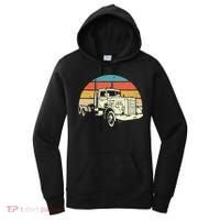 Retro Trucker Gift Big Rig Hauler Truck Driver Trucking Cool Gift Women's Hoodie thumb 0