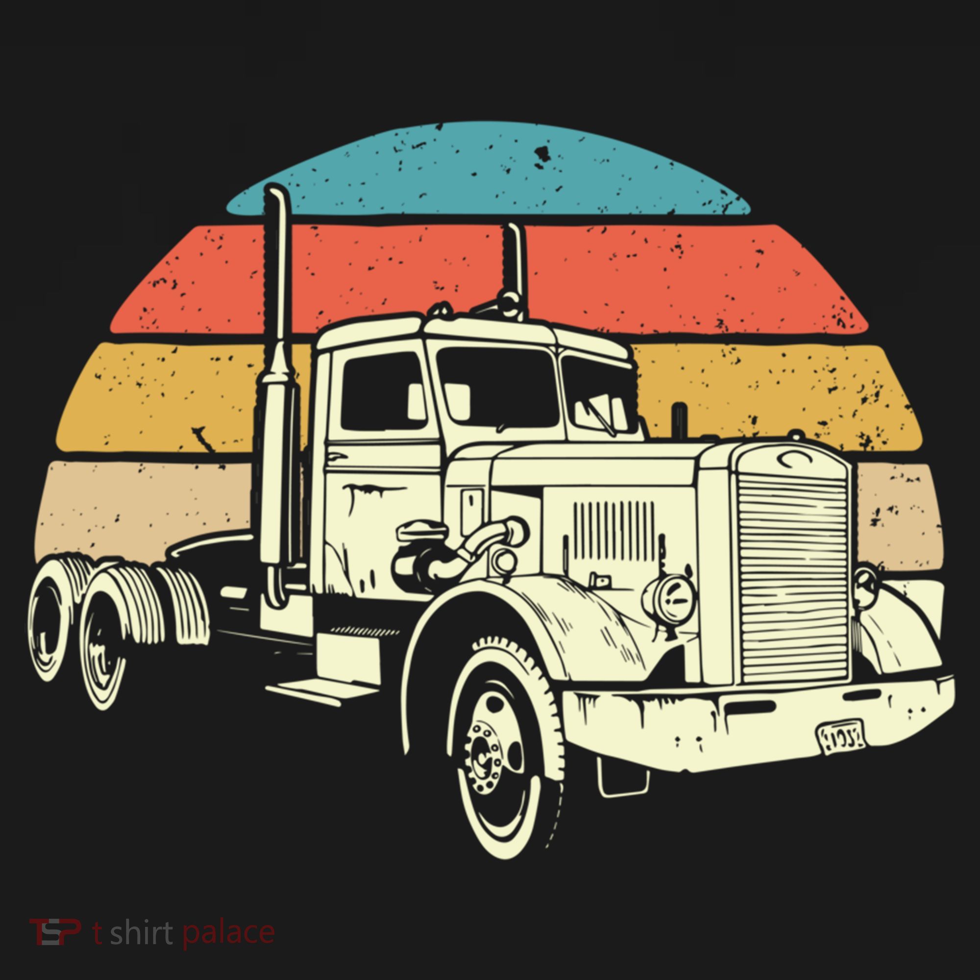 Retro Trucker Gift Big Rig Hauler Truck Driver Trucking Cool Gift Ornament