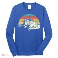 Retro Trucker Gift Big Rig Hauler Truck Driver Trucking Cool Gift Long Sleeve Shirt thumb 0