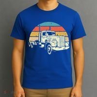 Retro Trucker Gift Big Rig Hauler Truck Driver Trucking Cool Gift T-Shirt thumb 3
