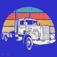 Retro Trucker Gift Big Rig Hauler Truck Driver Trucking Cool Gift Button thumb 1