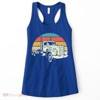 Retro Trucker Gift Big Rig Hauler Truck Driver Trucking Cool Gift Women's Tank Top thumb 0