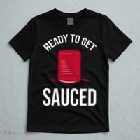 Ready to Get Sauced Funny Cranberry Sauce Thanksgiving Food T-Shirt thumb 5