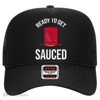 Ready to Get Sauced Funny Cranberry Sauce Thanksgiving Food Hat thumb 0