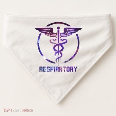 Respiratory Therapist Gift Respiratory Therapy Design Cool Gift USA-Made Doggie Bandana
