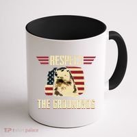 Respect The Groundhog Woodchuck Photo Groundhog Day Coffee Mug thumb 1
