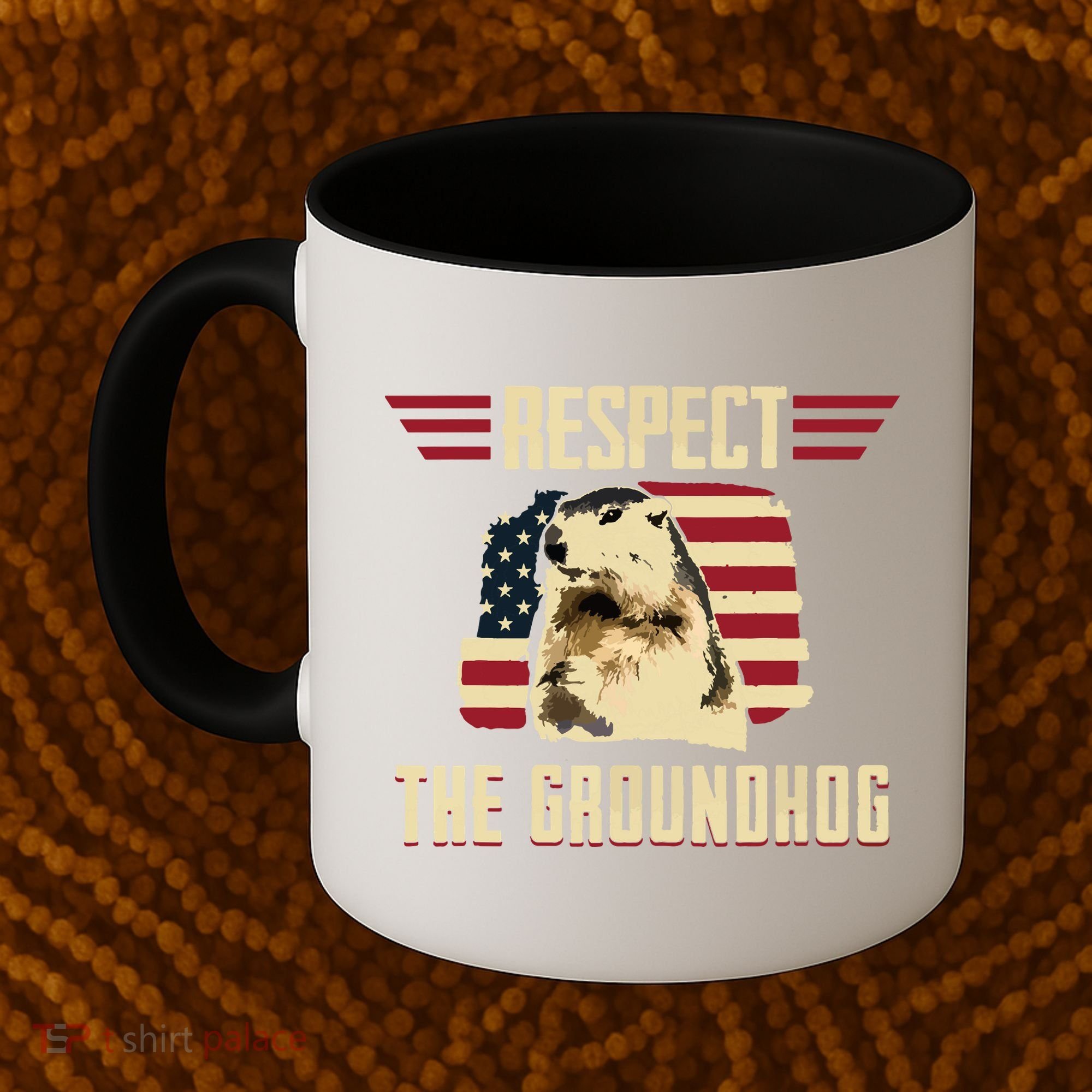 Respect The Groundhog Woodchuck Photo Groundhog Day Coffee Mug