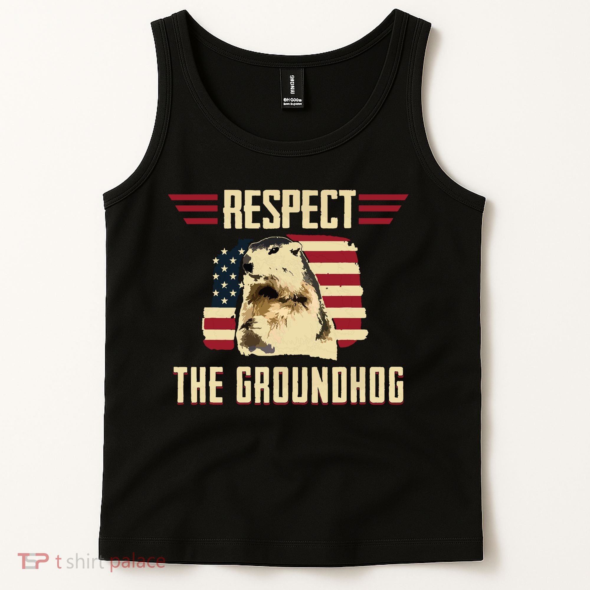 Respect The Groundhog Woodchuck Photo Groundhog Day Tank Top