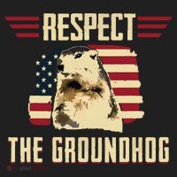 Respect The Groundhog Woodchuck Photo Groundhog Day Golf Towel thumb 3