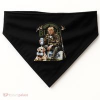 Retro Trump Hunting Deer Funny Beer Drinking Beer Hunting USA-Made Doggie Bandana thumb 0