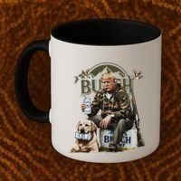 Retro Trump Hunting Deer Funny Beer Drinking Beer Hunting Coffee Mug thumb 2