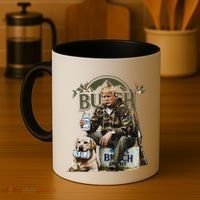 Retro Trump Hunting Deer Funny Beer Drinking Beer Hunting Coffee Mug thumb 4