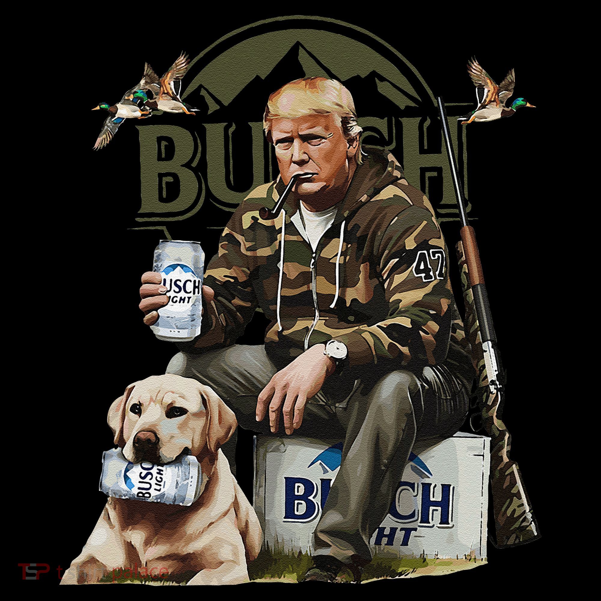 Retro Trump Hunting Deer Funny Beer Drinking Beer Hunting Coffee Mug