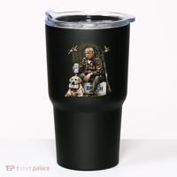 Retro Trump Hunting Deer Funny Beer Drinking Beer Hunting Tumbler thumb 0
