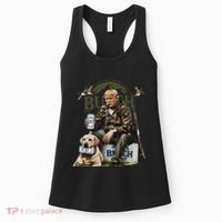 Retro Trump Hunting Deer Funny Beer Drinking Beer Hunting Women's Tank Top thumb 0