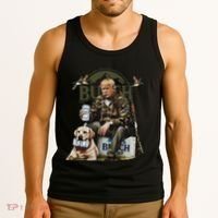 Retro Trump Hunting Deer Funny Beer Drinking Beer Hunting Tank Top thumb 3