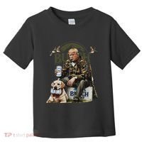 Retro Trump Hunting Deer Funny Beer Drinking Beer Hunting Toddler T-Shirt thumb 0