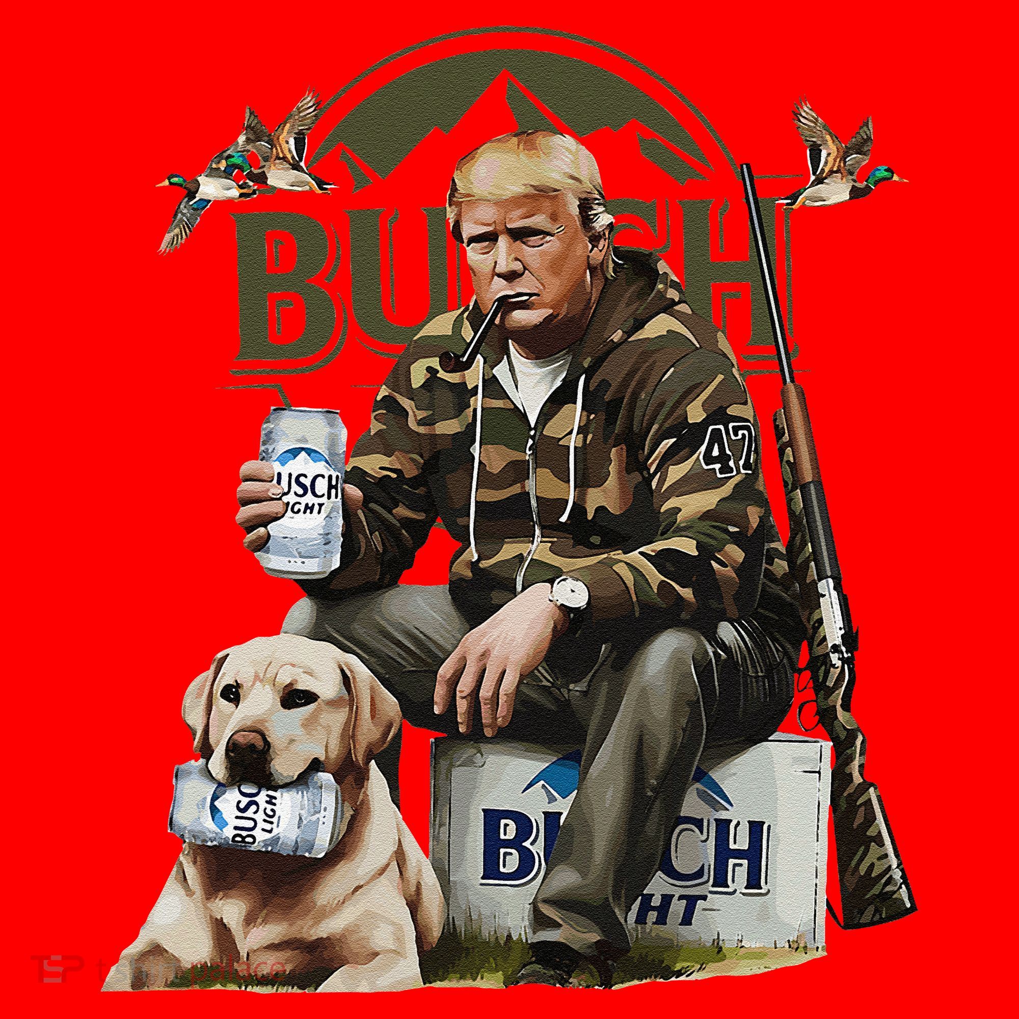 Retro Trump Hunting Deer Funny Beer Drinking Beer Hunting Santa Hat