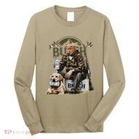 Retro Trump Hunting Deer Funny Beer Drinking Beer Hunting Long Sleeve Shirt thumb 0