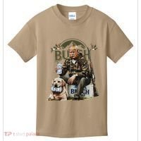 Retro Trump Hunting Deer Funny Beer Drinking Beer Hunting Kids T-Shirt thumb 0