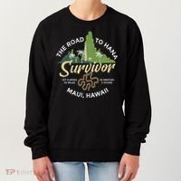 Road To Hana Survivor Curvy Palm Maui Hawaii Women's Sweatshirt thumb 0