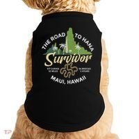 Road To Hana Survivor Curvy Palm Maui Hawaii Doggie Tank thumb 0