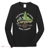 Road To Hana Survivor Curvy Palm Maui Hawaii Long Sleeve Shirt thumb 0