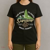 Road To Hana Survivor Curvy Palm Maui Hawaii T-Shirt thumb 4