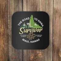 Road To Hana Survivor Curvy Palm Maui Hawaii Coaster thumb 0