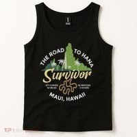 Road To Hana Survivor Curvy Palm Maui Hawaii Tank Top thumb 2