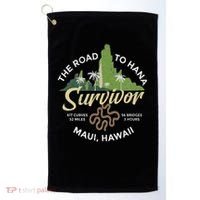 Road To Hana Survivor Curvy Palm Maui Hawaii Golf Towel thumb 0