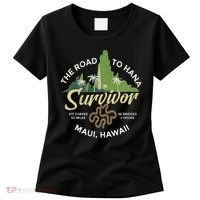 Road To Hana Survivor Curvy Palm Maui Hawaii Women's T-Shirt thumb 0