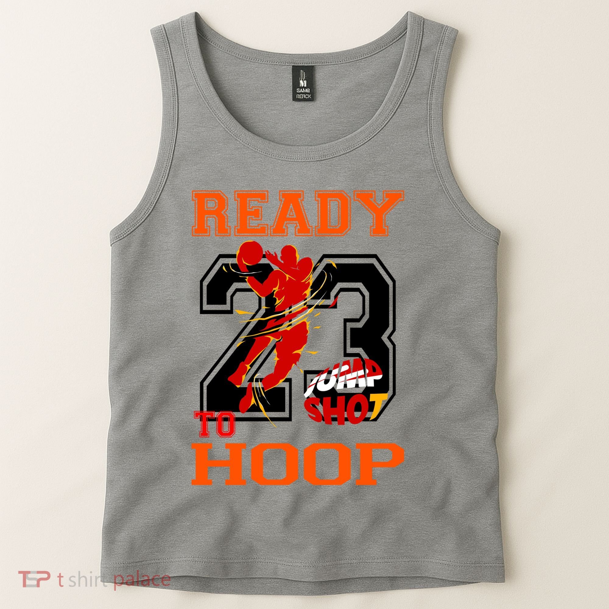 Ready To Hoop Basketball 23 Tank Top
