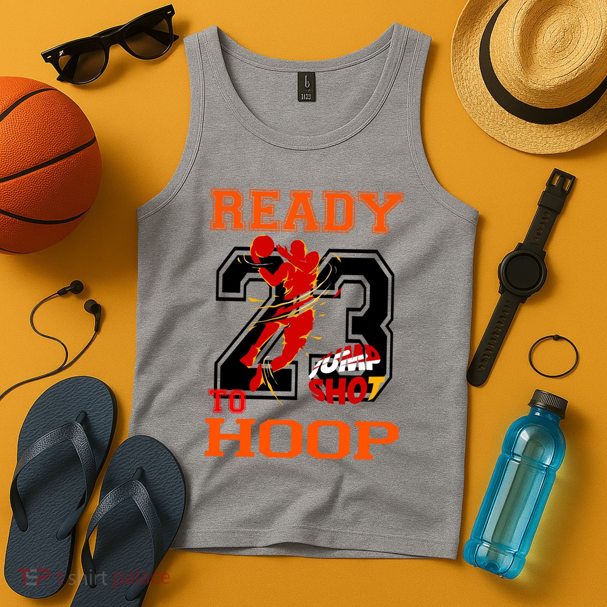 Ready To Hoop Basketball 23 Tank Top