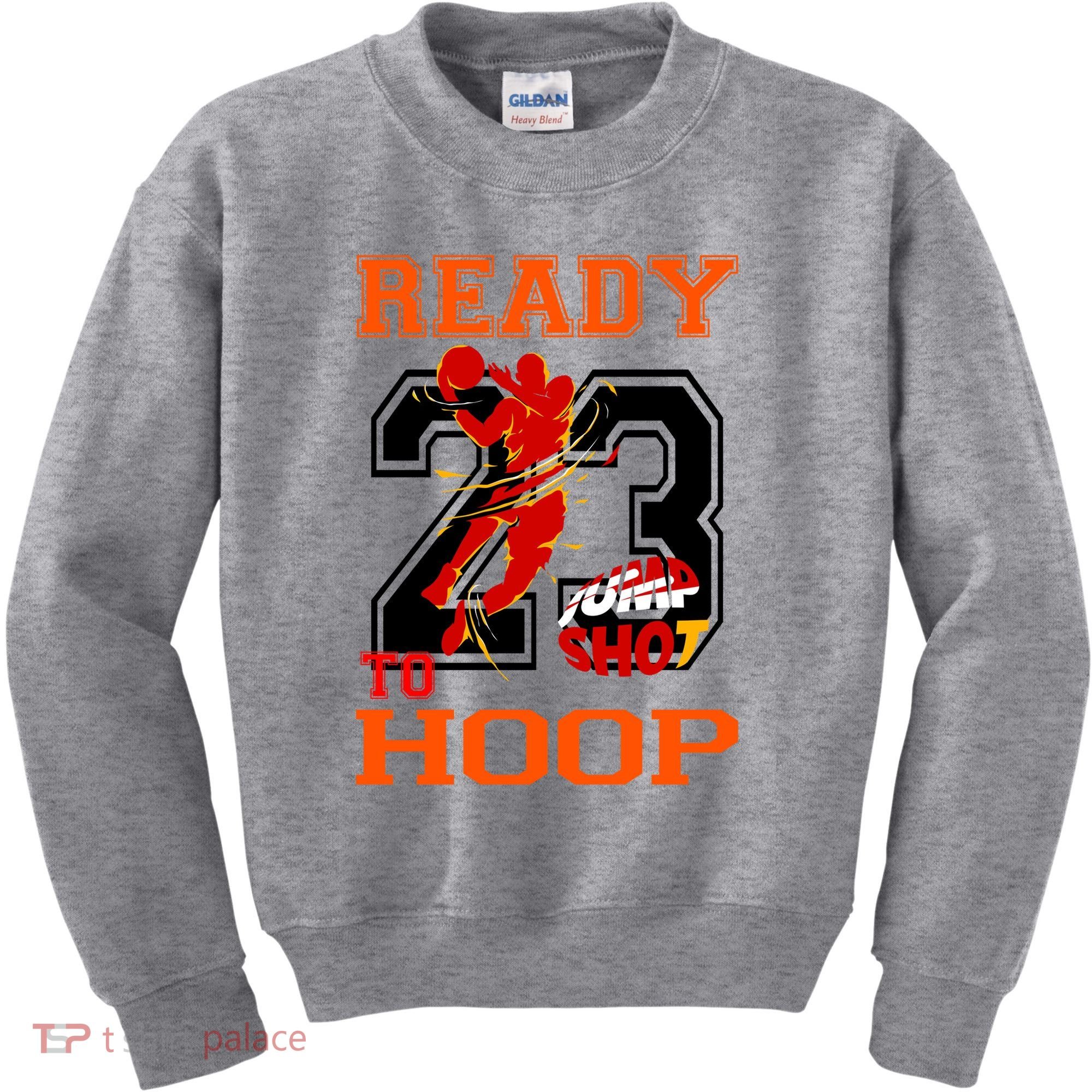 Ready To Hoop Basketball 23 Kids Sweatshirt